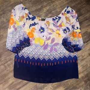 Elegant Floral Off-Shoulder Blouse